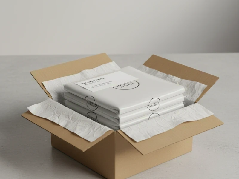 Verpackte Firmenbekleidung im Versandkarton — zuverlässig geliefert