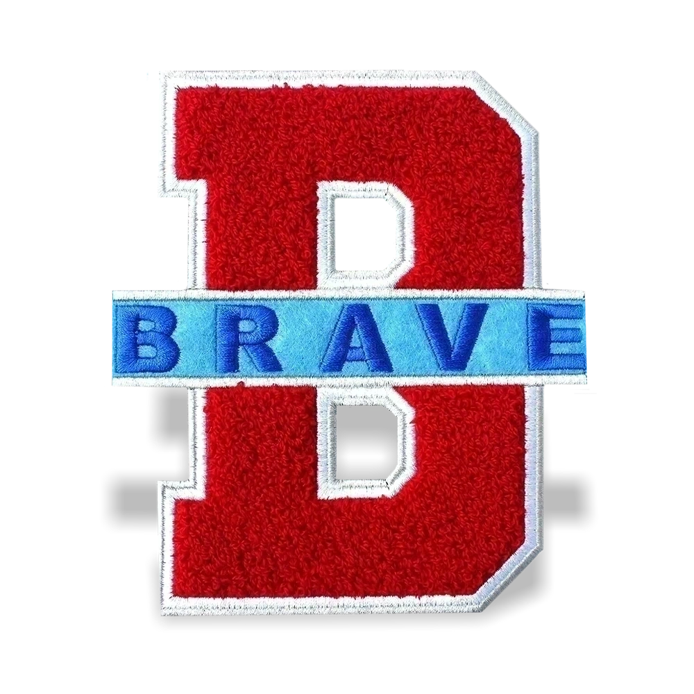 Chenille-Patches — Nahaufnahme