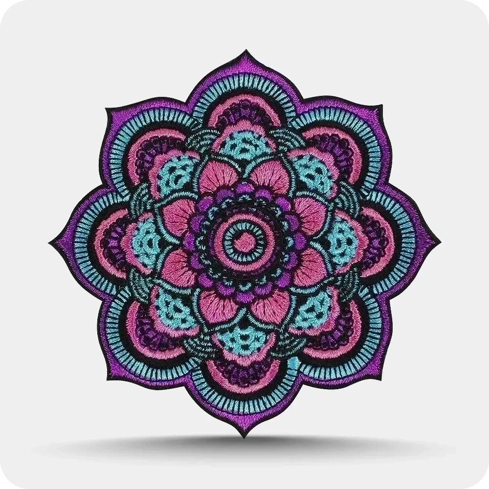 Gestickte Patches — Nahaufnahme